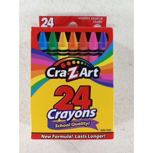 Crayons School Quality 3 Packs at 24 Count Smoother Brighter Colors - Picture 2 of 4